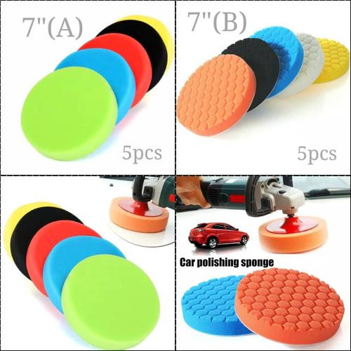 Foto Produk Poles Mobil Busa 5 Pcs 7" Spon Poles Waxing / Aksesoris Poles Body - Type A dari Uppala Shop