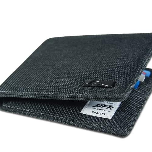 Foto Produk Dompet Pria JFR JP07 Kulit Kanvas - Abu-abu dari CBL Store