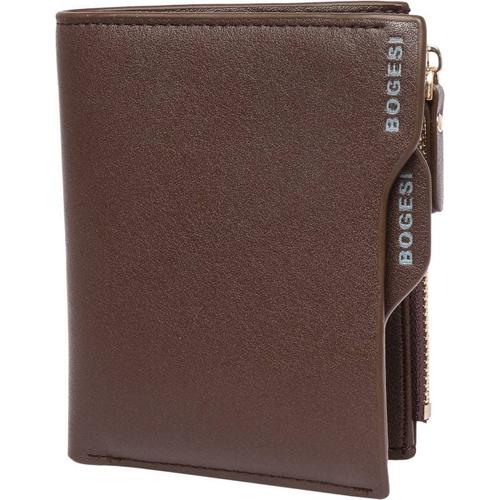 Foto Produk Dompet Pria Kulit Lipat Pendek Bogesi 836 Men Fashion Leather Wallet - Cokelat Tua dari lbagstore