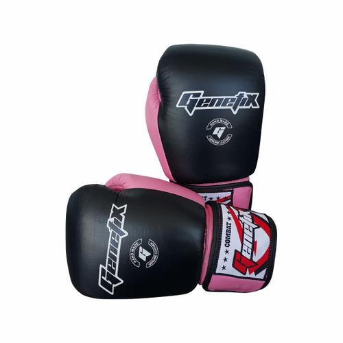 Gambar GENETIX Boxing Gloves COMBAT Leather GBG4L PinkBlack dari ELITE MMA SHOP Jakarta Barat Tokopedia