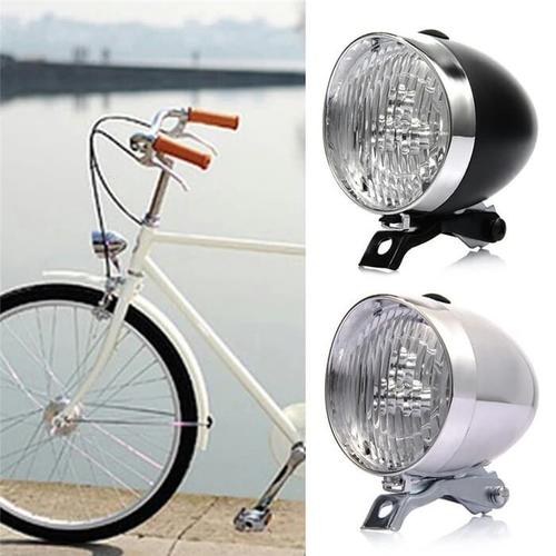 Foto Produk Lampu Depan Sepeda LED Model Klasik / Ontel / Vintage - Hitam dari Uppala Shop