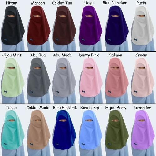 Foto Produk Niqab anak/niqab yaman elma anak wolfis banyak wrna dari ummu collection
