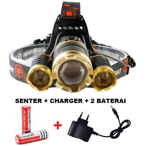 Gambar PROMO PAKET Senter kepala LED / Headlamp LED Cree XML T6 10000 Lumens dari TOKO RUMAH SUSUN undefined Tokopedia