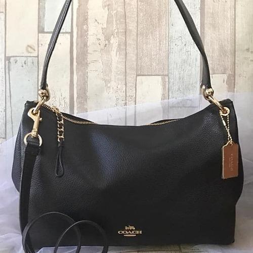 coach mia shoulder bag black
