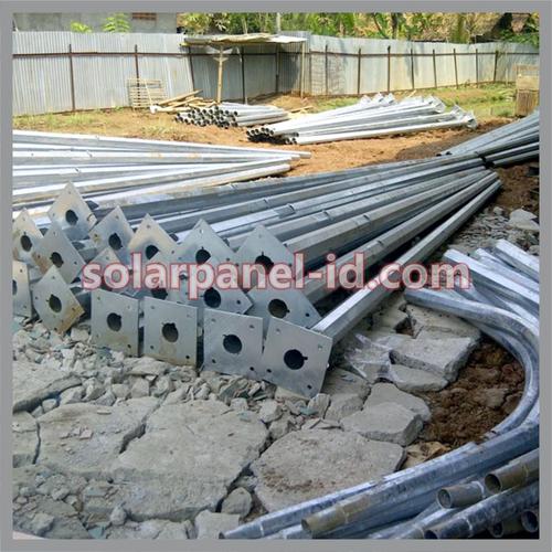 Jual Tiang Pju Tenaga Surya 13 Meter Single T Segi 8 Oktagonal Kota Surabaya Solarpanelid Tokopedia
