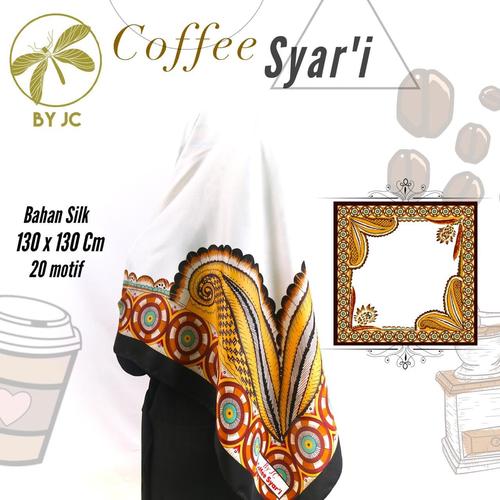 Foto Produk Jilbab Segiempat Coffee Syari D02 by JC dari Rizka Rizki Collection