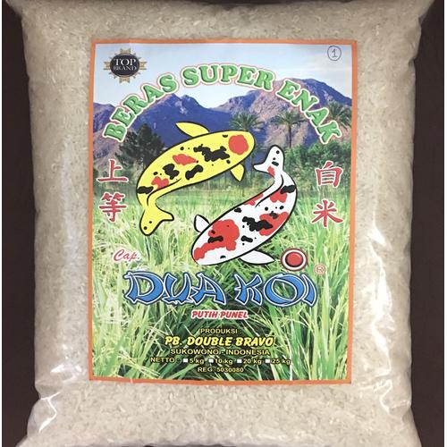 Jual Beras Cap Dua Koi Super 5kg Jakarta Pusat Double Bravo 
