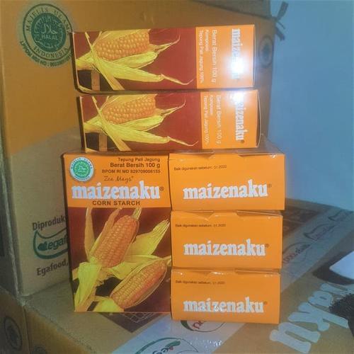 Foto Produk Tepung Jagung MAIZENAKU 100 gram Corn Starch maizena pati jagung 100gr dari Sinar Terang Regency