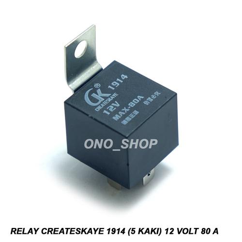 Jual Relay Createskaye 1914 (5 Kaki) 12 Volt 80 A Jakarta Barat ONO