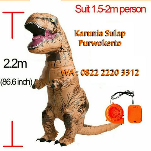 Gambar KOSTUM DINOSAURUS T-REX DEWASA COSPLAY BADUT PESTA ULTAH TREX ANAK TOY dari KARUNIA KOSTUM & TOYS Kab. Banyumas Tokopedia