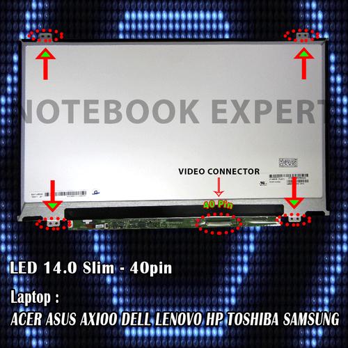 Foto Produk Layar Laptop, LCD, LED Asus X401U, X450C, X453M, A46C, A46S, A450C dari notebookexpert