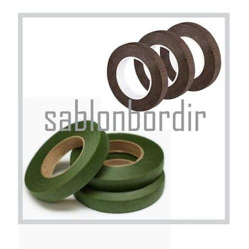 Gambar Floral Tape 10 Yards selotip tangkai bunga - Hijau dari JASA SABLON BORDIR Jakarta Barat Tokopedia