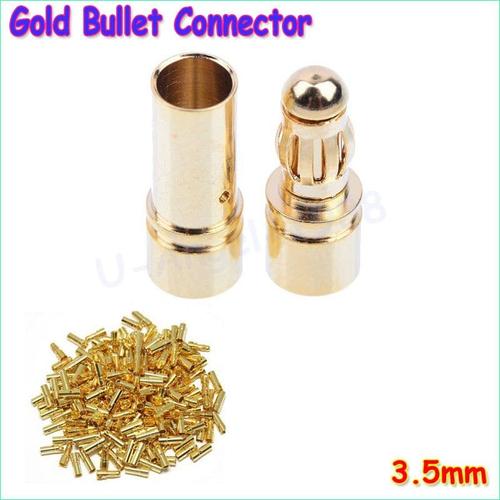 Foto Produk Sepasang Conector Konektor Banana plug 3.5mm Esc ,Batre dari rizky cell