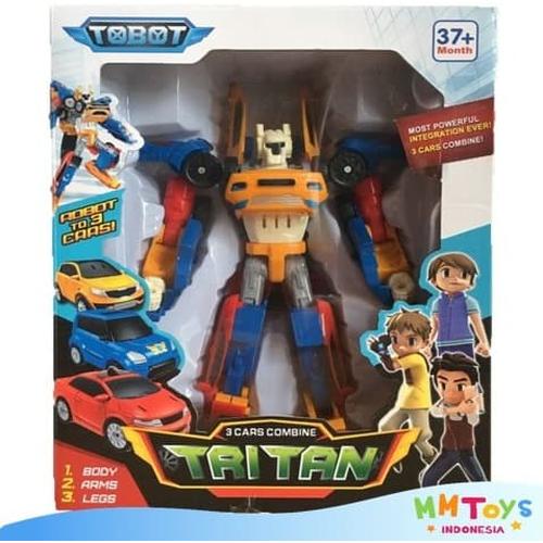 Foto Produk Tobot Tritan Muka Putih 515 Mini Ukuran Robot 25cm Mainan Anak dari Mmtoys Indonesia
