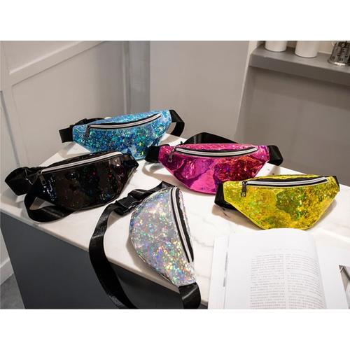 Jual Waist bag hologram / tas pinggang 