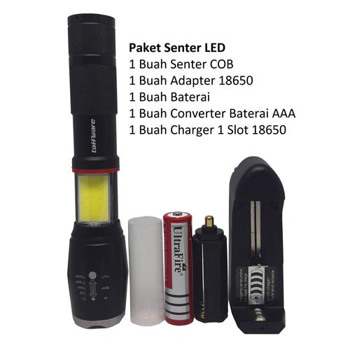 Gambar Paket Senter LED Torch Multifungsi Cree XM-L T6 + COB 8000 Lumens dari TOKO RUMAH SUSUN undefined Tokopedia