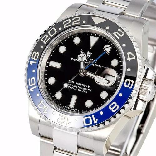Jual Jam Tangan Rolex GMT Silver Ring 