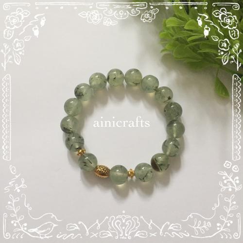 Foto Produk Gelang Batu Green Garnet 10 mm dari Aini Crafts