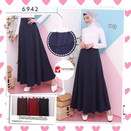 Foto Produk ROK PANJANG JERSEY HIJAB MUSLIM JERSEY dari Mall Kaki Lima
