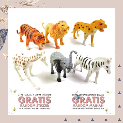 Foto Produk MAINAN ANAK FIGURE BINATANG ANIMAL WILD SERIGALA HEWAN KARET MINIATUR dari mainanmurahjkt