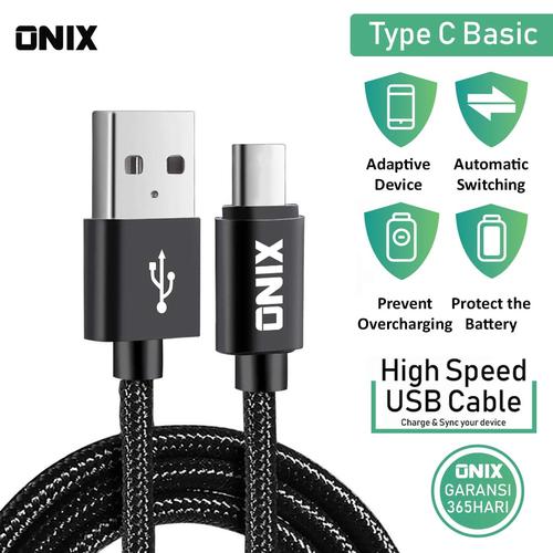 Foto Produk Onix Type - C Cable BASIC - Maximum 2,4A Output / Fast Charging 2.0 dari Onix Gadget Official