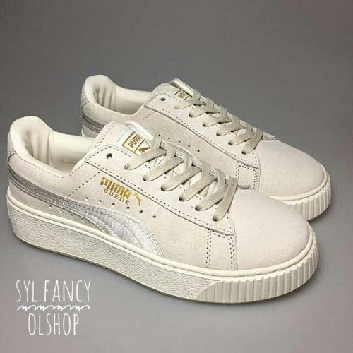 puma basket silver
