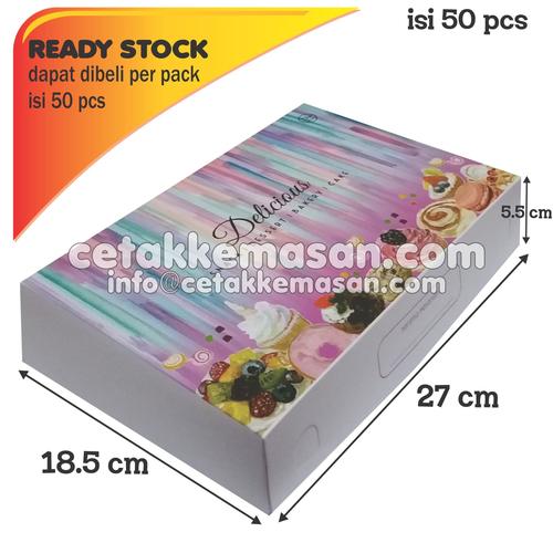 Jual HARGA SATUAN Box Dus Kemasan roti kue Donat uk 27 x
