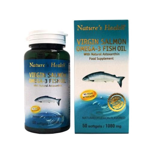 Foto Produk NATURES HEALTH VIRGIN SALMON OMEGA 3 LEMON 50 CAP / Omega 3 dari CENTURY HEALTHCARE