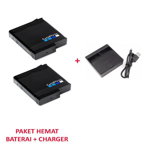 Foto Produk PAKET DUAL CHARGER GOPRO 5 + 2 BATERAI GOPRO 5 & 6 dari MACRO