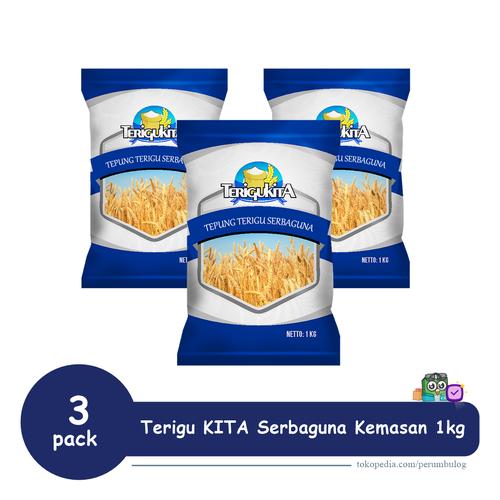 Gambar 3 pack - Tepung TeriguKita Serbaguna Kemasan 1kg dari BULOG Jakarta Selatan Tokopedia