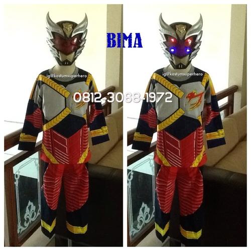 Foto Produk Baju Kostum Anak Karakter Superhero BIMA X Topeng NYALA 5-8 Tahun - Size 10 dari Bebagus