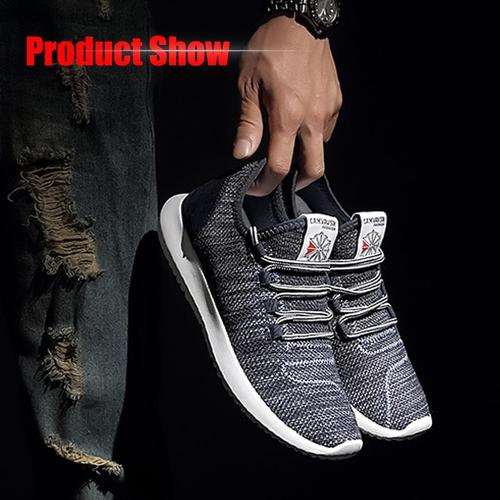 Foto Produk Sepatu Kets Sneakers Impor Pria Ukuran 40 - 45 Kualitas Oke - Hitam, 41 dari KRUGEER