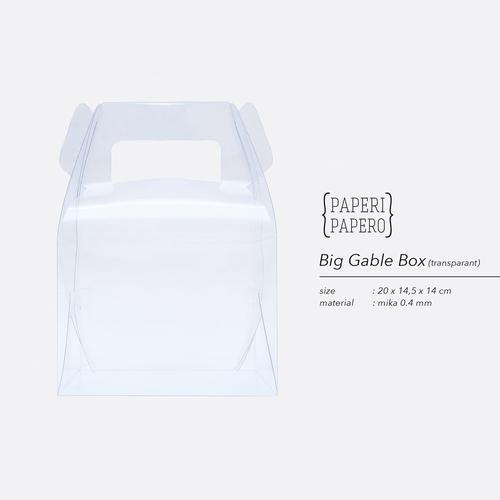 Gambar Big Transparent Gable Box - Kotak Hampers Transparan Bening Unik dari paperipapero undefined Tokopedia