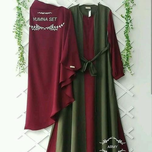 Foto Produk Baju Gamis Syari Maxi Dress Yumna / BajuMuslimWanita / BajuHijabMurah dari B.O.M baju online murah