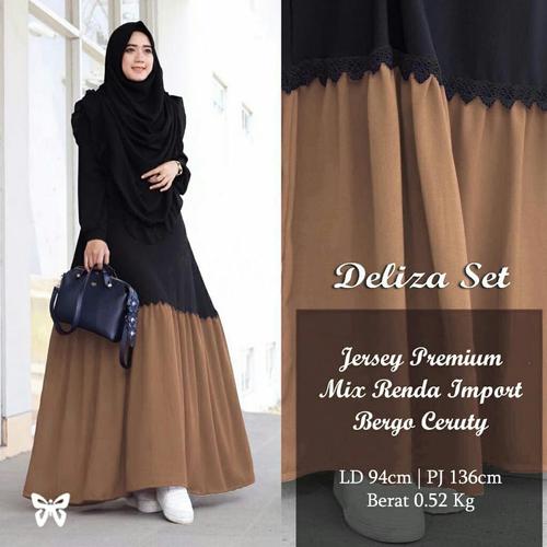 Foto Produk Gamis / Baju / Pakaian Wanita Muslim Deliza Syari Good Quality dari FRYTO Shop