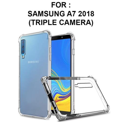 Foto Produk Samsung Galaxy A7 2018 Softcase Bumper Soft Case Cover Casing Bening dari Hosanagadget