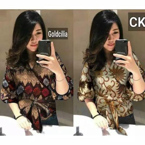 Foto Produk blouse kimono/baju kerja/blus kantor/baju kuliah/kimono kerja muslim dari Fika Olshop Store