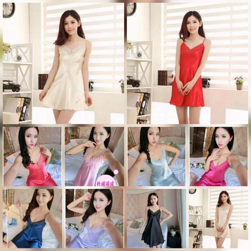 Foto Produk Baju Tidur Wanita Satin Silky Velvet Daster Renda BELL dari Twinz Collections