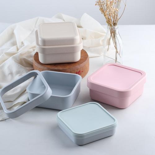 Foto Produk UCHII Bamboo Fiber Lunch Box | Kotak Makan Susun Kedap Eco Friendly - Merah Muda dari uchii store