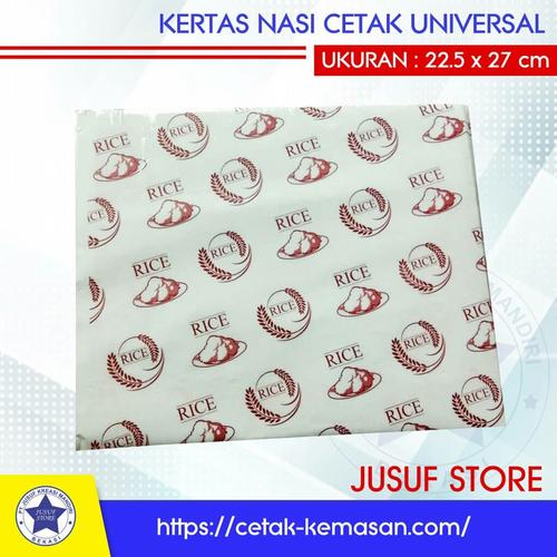 Foto Produk Kertas nasi/ paper wrap foodgrade cetak universal dari new Jusuf Store