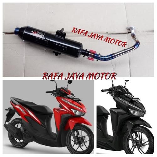 Foto Produk Knalpot Racing Bobokan Honda Vario 125 - 150 New 2018 Leheran Pelangi dari Rafa jaya motor