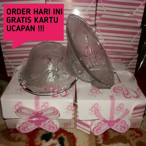 Foto Produk Souvenir Pernikahan Mangkok Bunga Kemasan Box + Tali dari amanah kurma