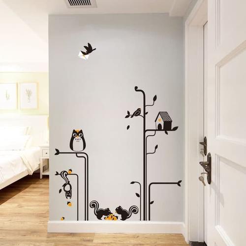 Foto Produk AY9126 MATRIX OWL wallsticker wall sticker stiker dinding dari etoshop