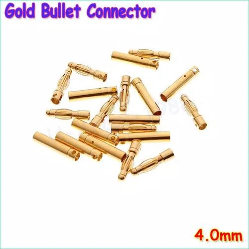 Foto Produk Sepasang Conector Konektor Banana plug 4mm Esc Batre dari rizky cell