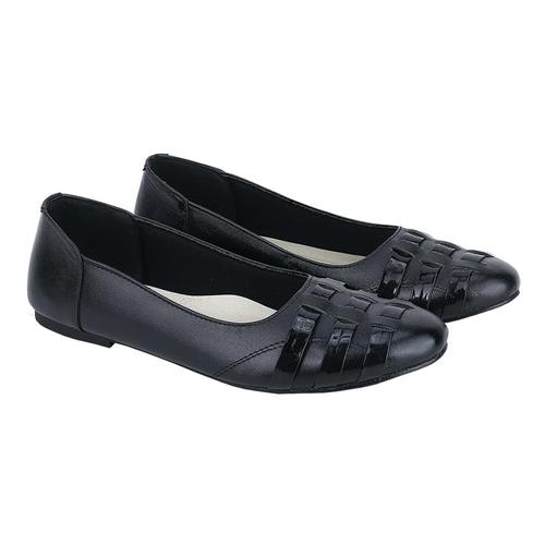 Foto Produk Sepatu Flat Shoes Hitam Kulit Asli Wanita Original Catenzo HA 066 dari shagaia shoes