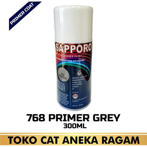 Gambar Cat Semprot Sapporo Spray 768 Primer grey / Cat Dasar / Epoxy / Poxy dari Sapporo Paint Official Kota Bandung Tokopedia