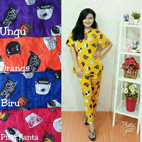 Foto Produk Baju tidur wanita / babydoll murah / setelan celana panjang / daster dari RisqianaBatik