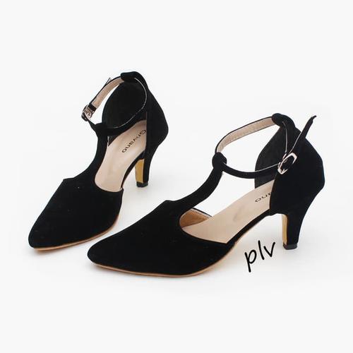 Jual High Heels Ankle Strap Suede JL03 