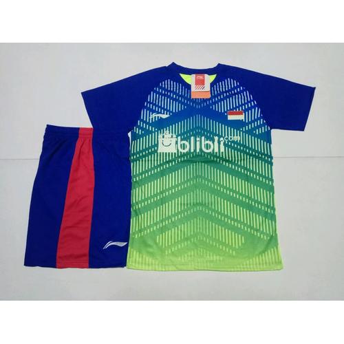 Foto Produk SETELAN BADMINTON / BULUTANGKIS Lining L.134 (Blue) dari Tri Sportindo