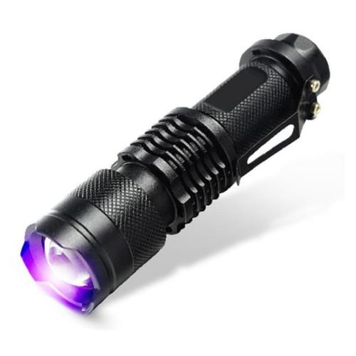 Foto Produk Senter SK68 ultraviolet LED Q5 baterai charger mini flashlight UV dari Dua sahabat Shop